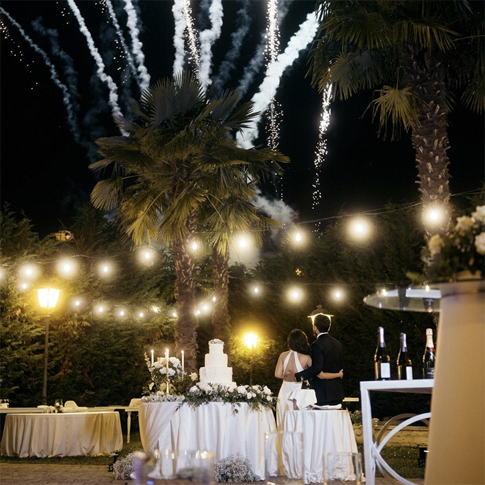 Illuminazione scenica e audio per cerimonia nuziale in masseria calabrese - MUSICA360