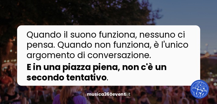 Service audio e luci per sagra e festa patronale in Calabria MUSICA360